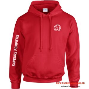 sweat-capuche-rouge